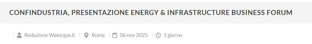 Energy & Infrastructure Business Forum